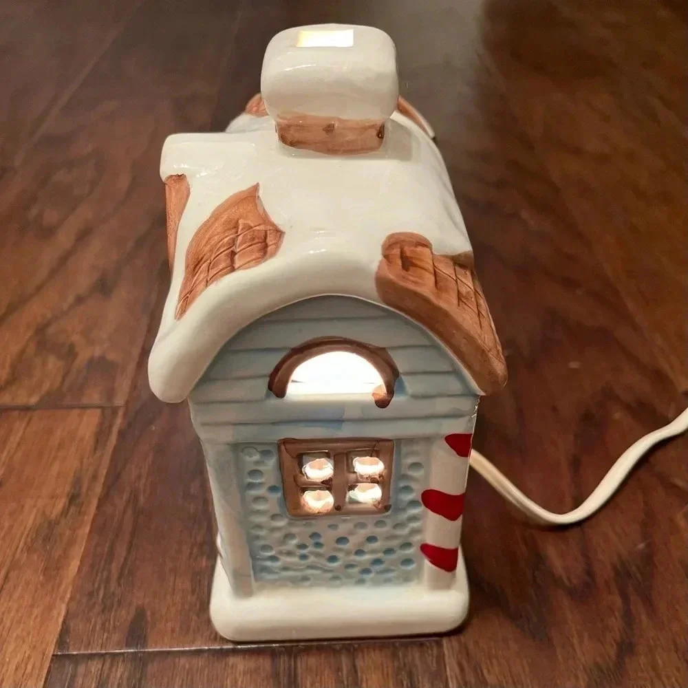 Vintage Ceramic Sweet Shop With Light By Classic Living Christmas Collection